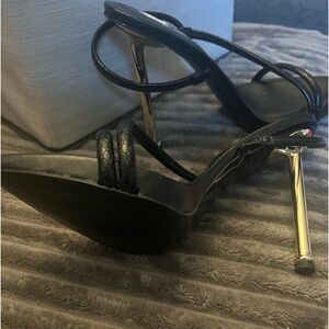 Aldo Strappy Sandal with Gold Heel Sz8